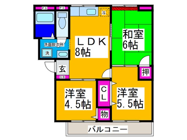 ファミ－ユ白鷺の物件間取画像